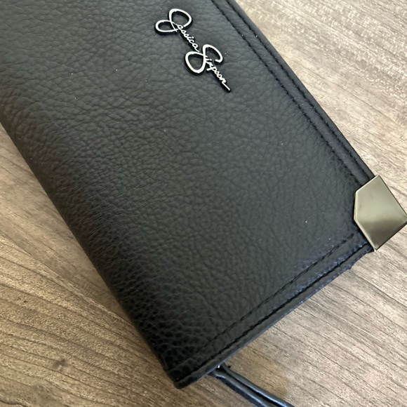 Black, Jessica Simpson wallet with cheetah - Picture 3 of 4